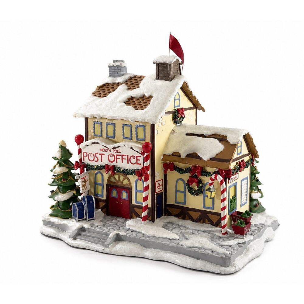 Hawthorne Village North Pole Post Office Rudolph Christmas Town Village 2004